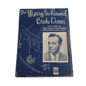 Vintage Sheet Music 1937 The Merry Go Round Broke Down Voice Piano Guitar